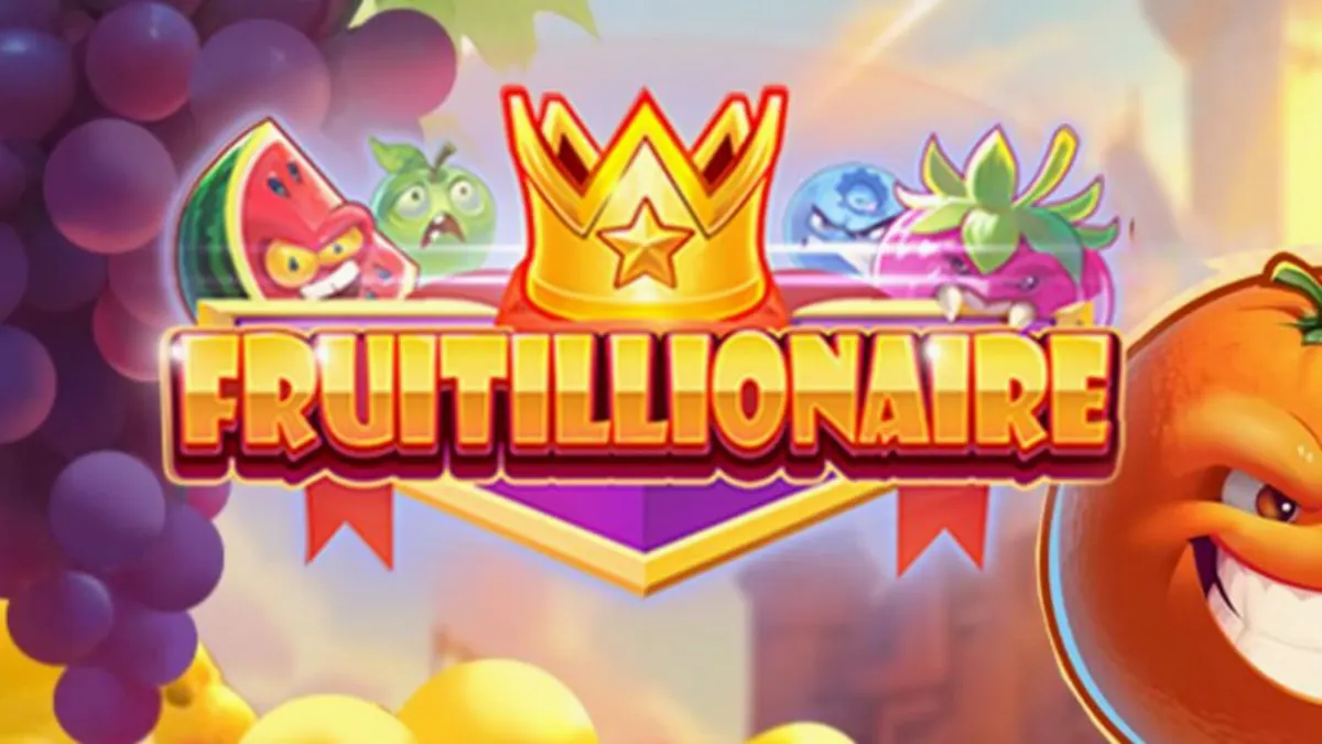 Tampilan visual karakter buah yang marah dalam slot Fruitillionaire